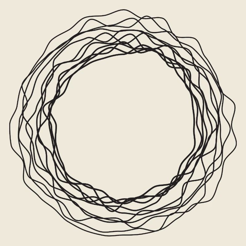 Kreisförmiger Kranz-Kunst
