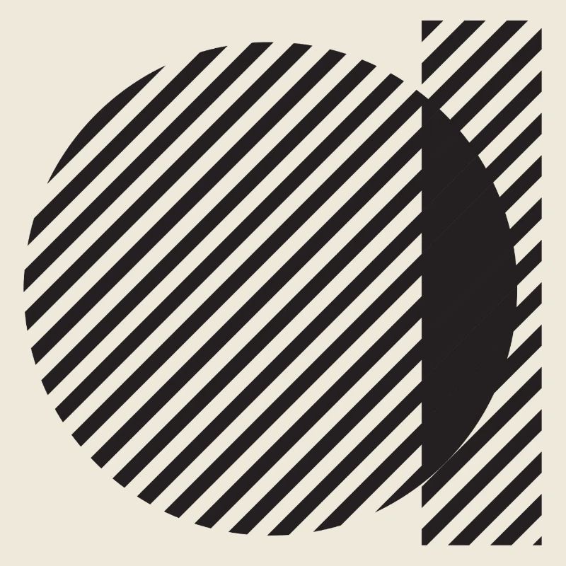 Diagonal Stripe Circle Abstract