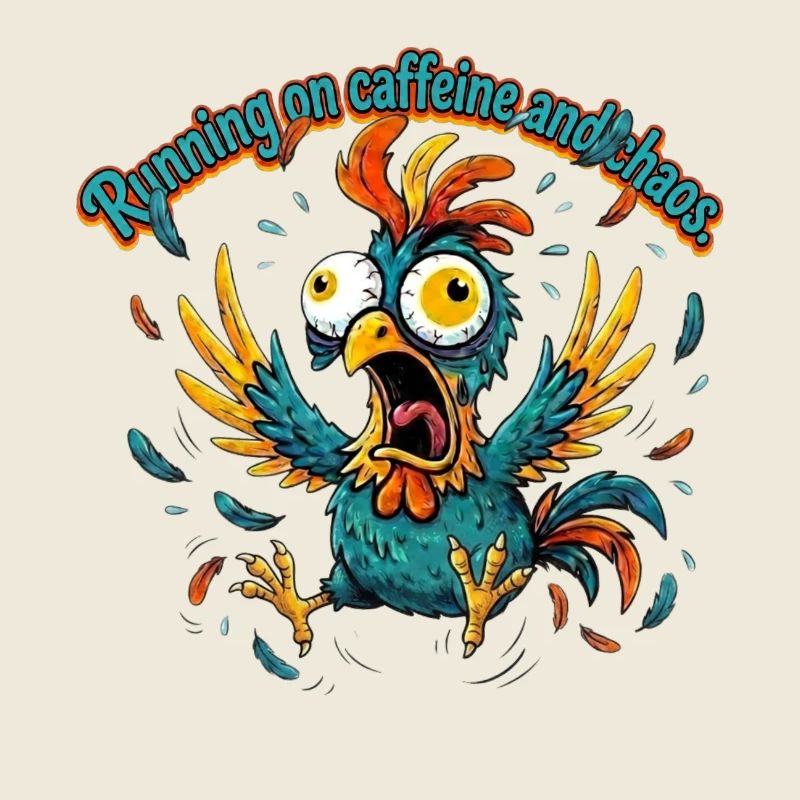 Kaffee und Chaos Hahn-Design