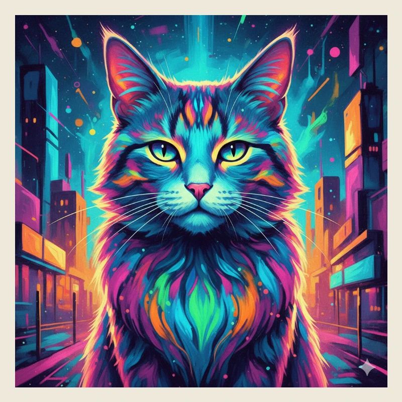 Chat néon