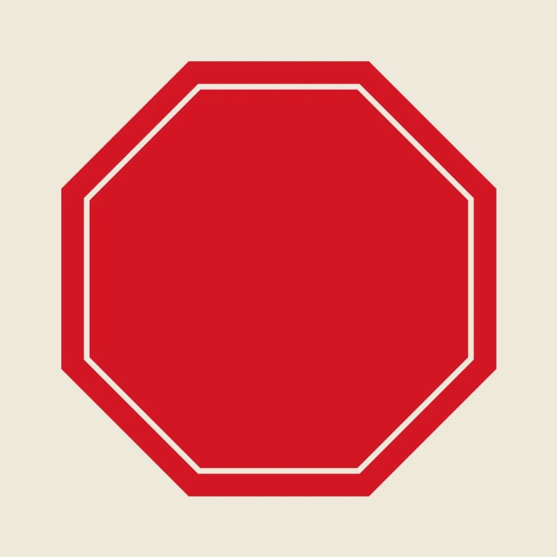 Leeres Stoppschild