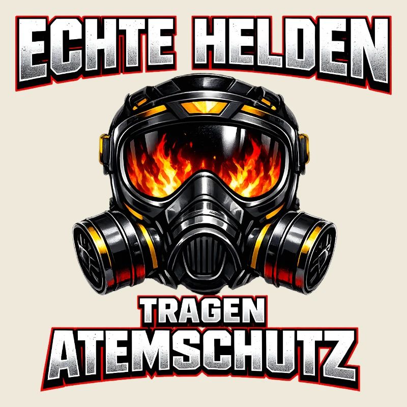 Echte Helden Tragen Atemschutz