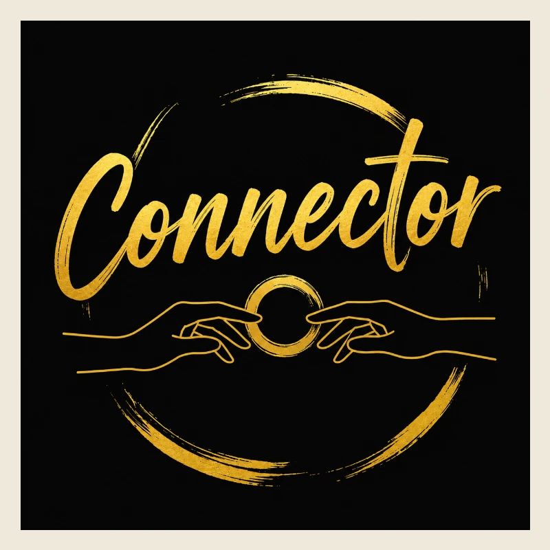 Mains de connexion dorées