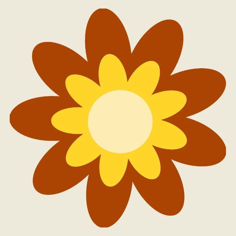 70s Flower Pattern Hippie Gift