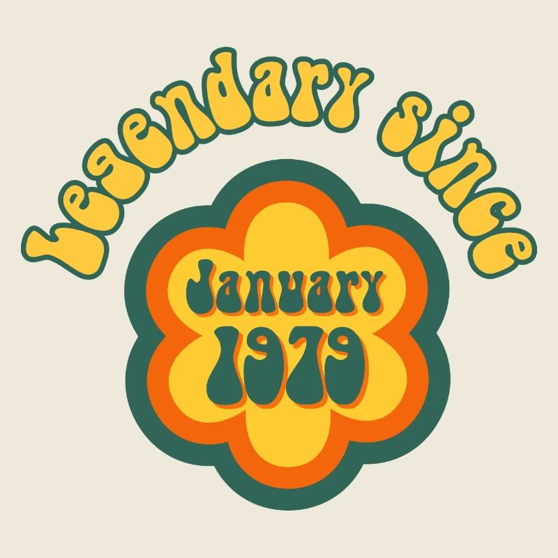 Legendary since January 1979 Geburtstag Retro