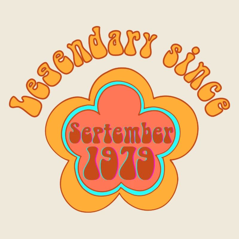 Legendär seit September 1979 Geburtstag Retro