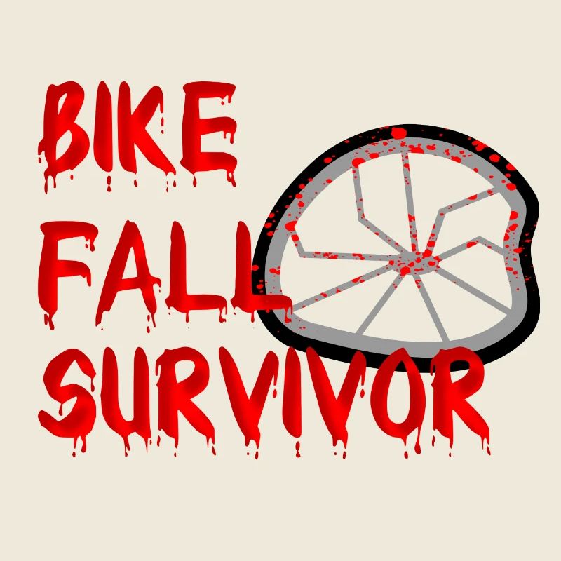 Bike Fall Survivor Fahrradunfall Blutiges Halloween