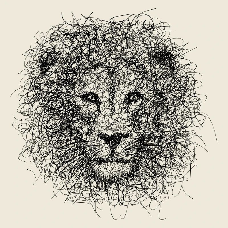 Lion Scribble