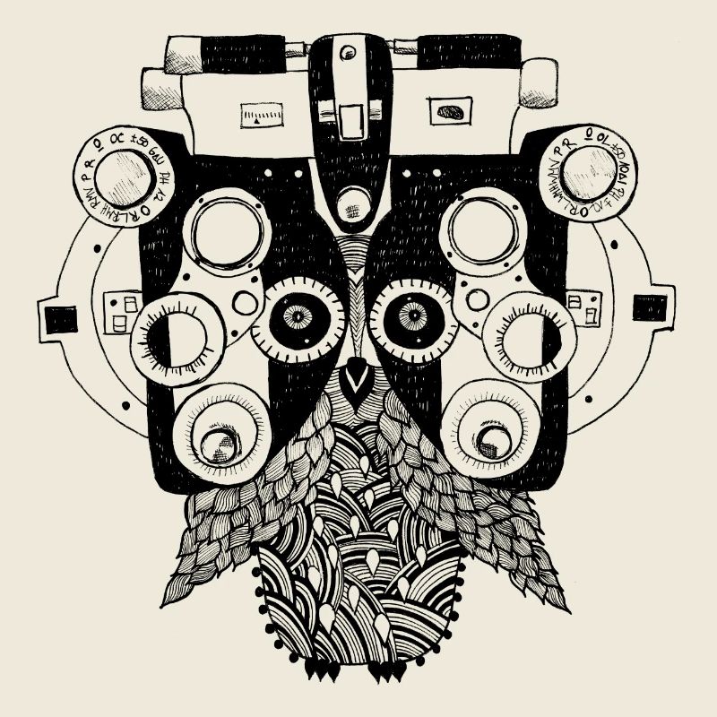 Phoropter Eule Augenoptik Optometrie