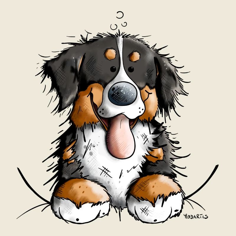 Glücklicher Berner Sennenhund