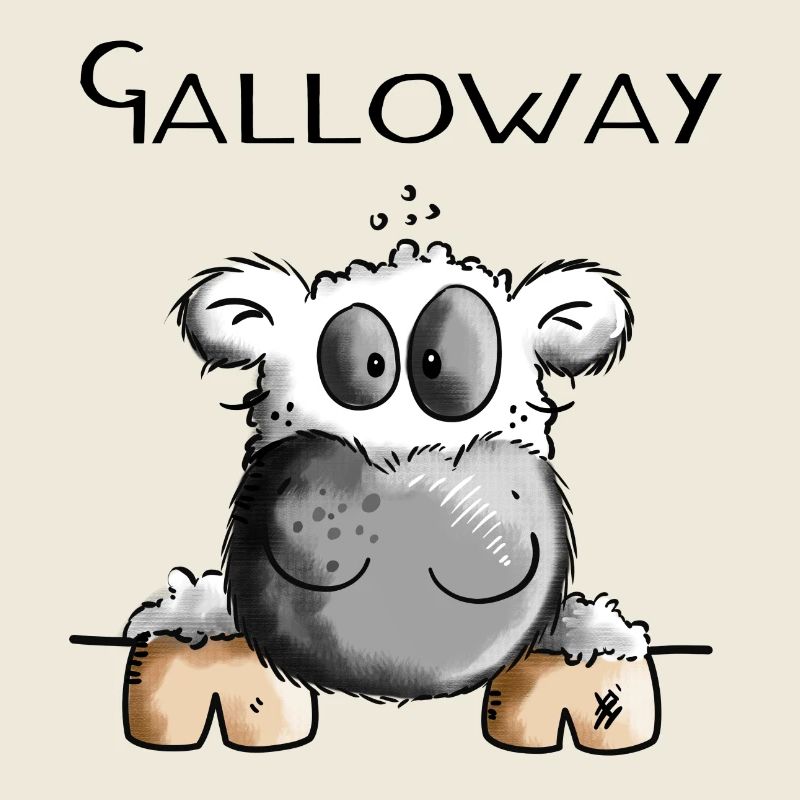 Galloway Rind - Kuh - Rinder - Kühe - Comic