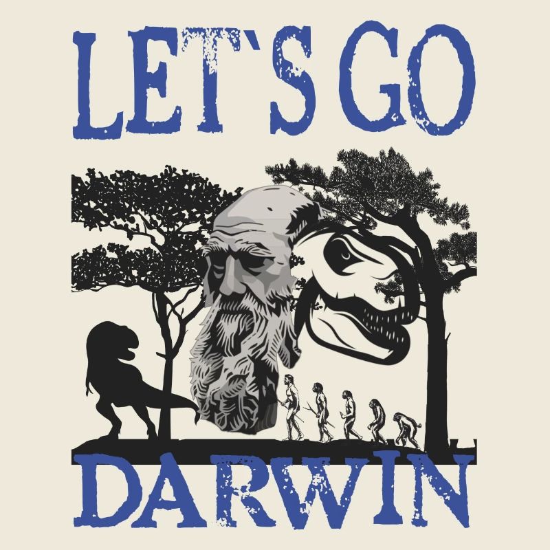 Charles Darwin Evolution textile Geschenkidee