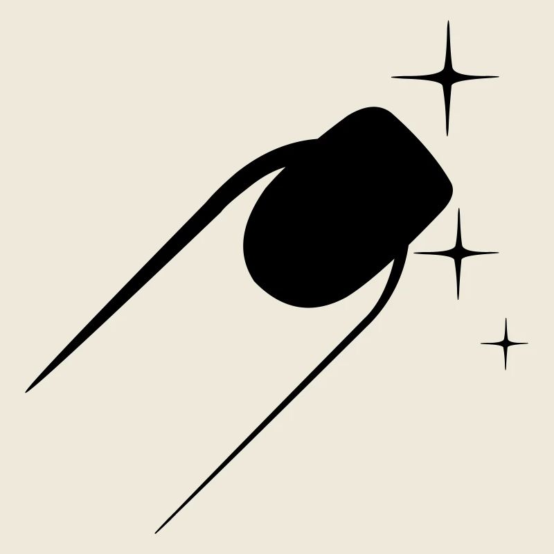 Nail polish pedicure logo