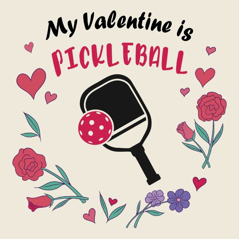 Mon Valentin est un pickleball