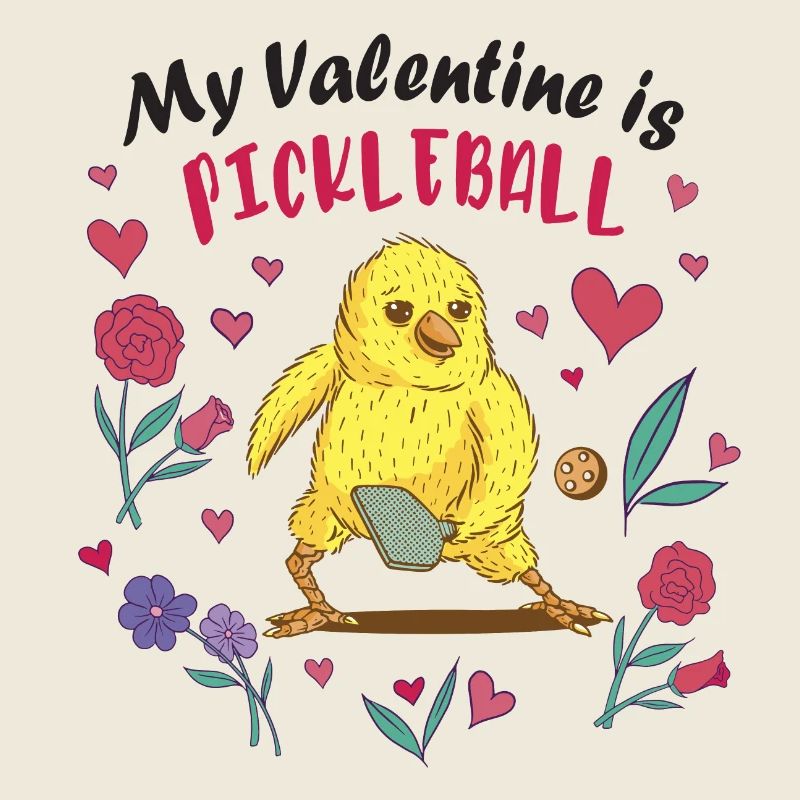 Mon Valentin est un pickleball