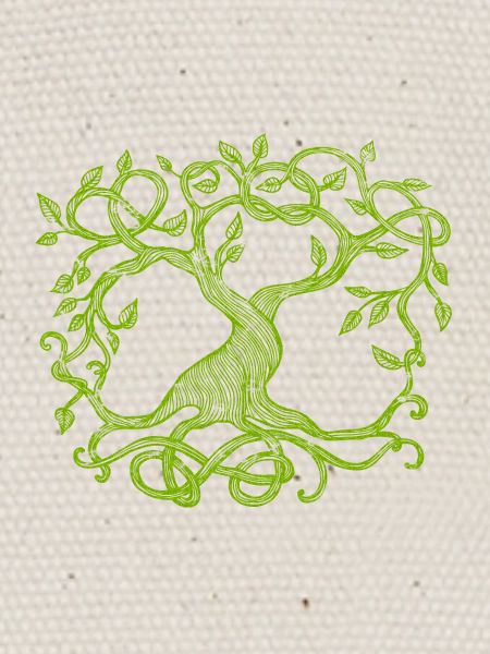 Arbre celtique, vert