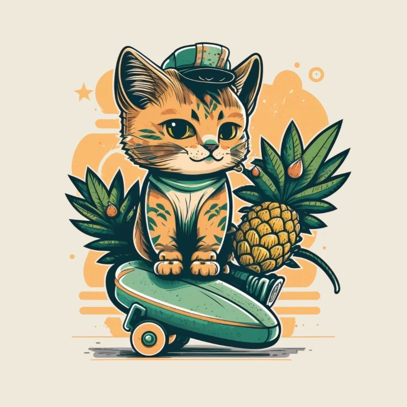 Mignon chat tropical 1