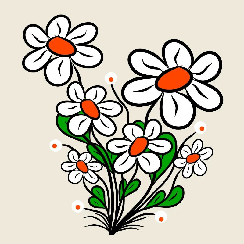 Gänseblümchen Margeriten Blumenranke Blüte blumig