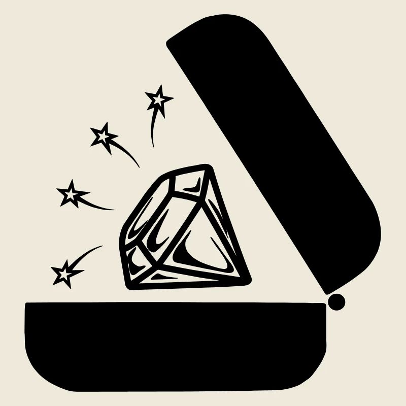 Diamond in box