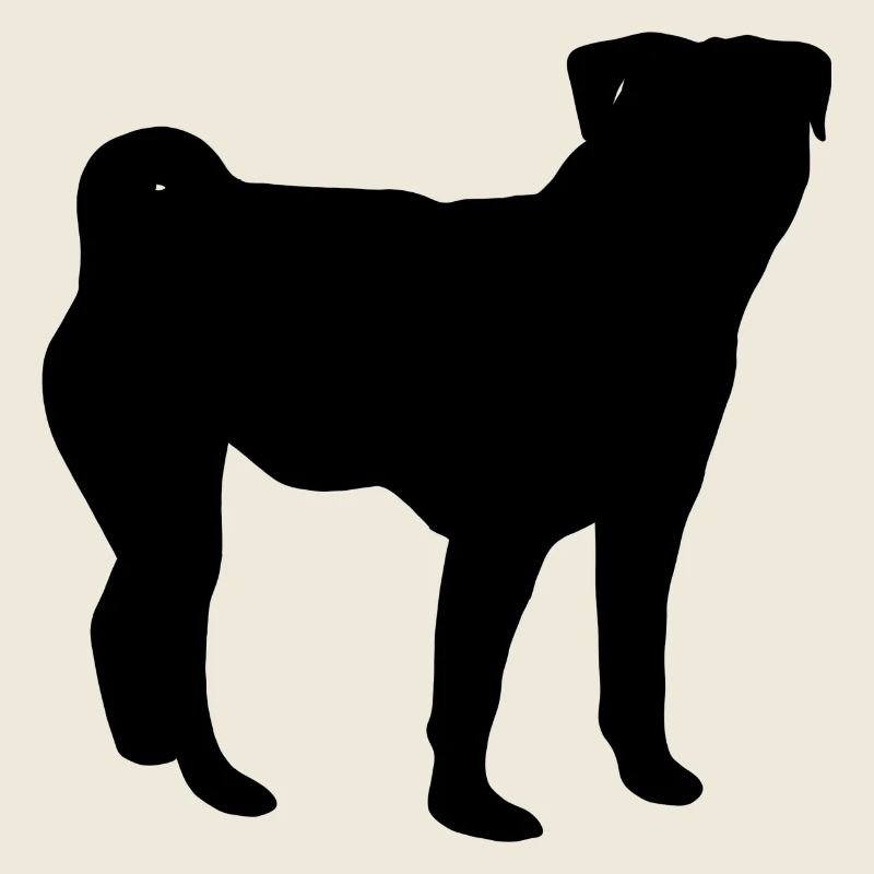 Mops Silhouette
