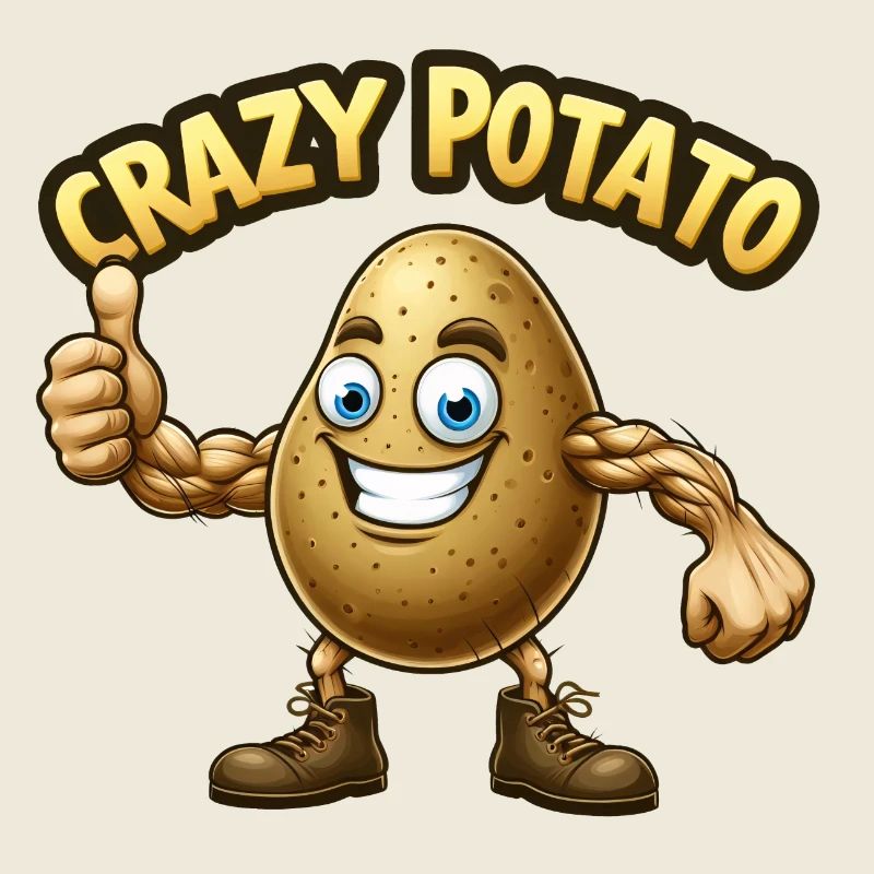 Crazy Veggies : Potato Body Builder Pouces en l’air