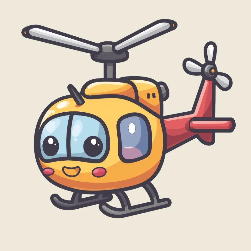 Hélicoptère souriant