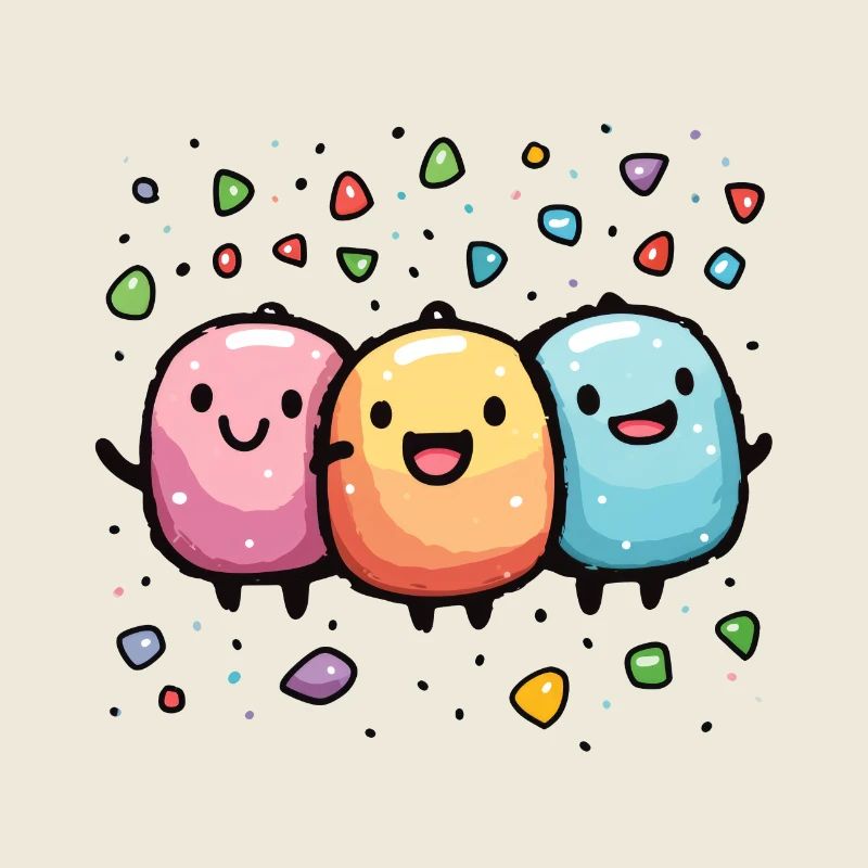 Joie de carnaval avec des confettis