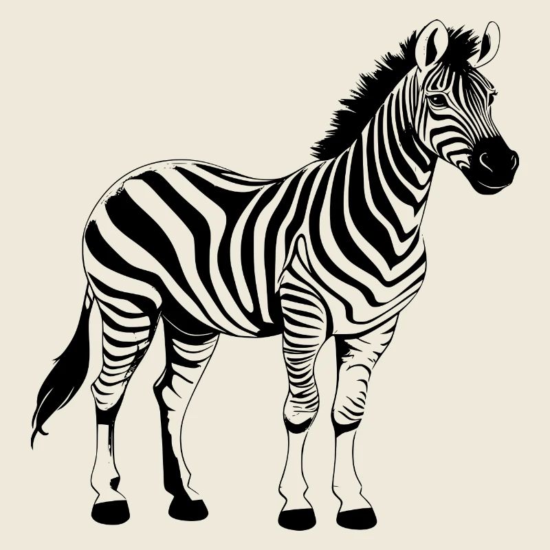 Zebra schwarz