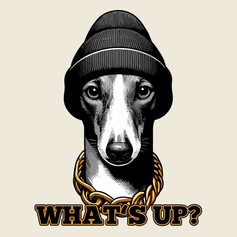 Windhund Was geht ab? Hund Geschenk