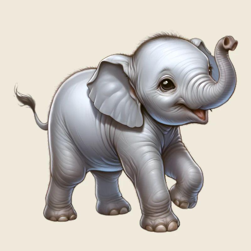 Conception d’éléphant mignon (bébé éléphant)