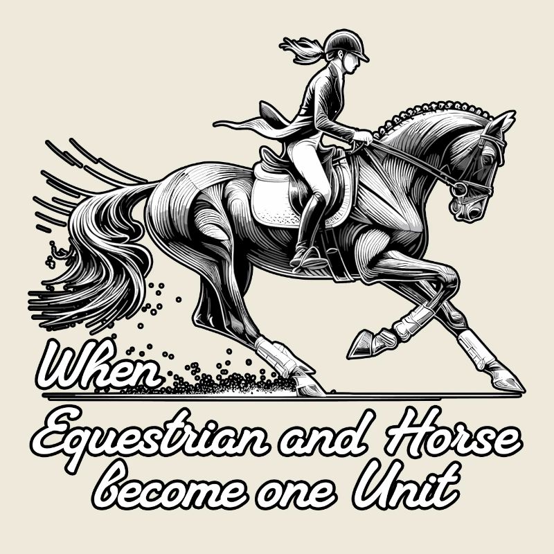 Cadeau d’unité de cheval de cavalier