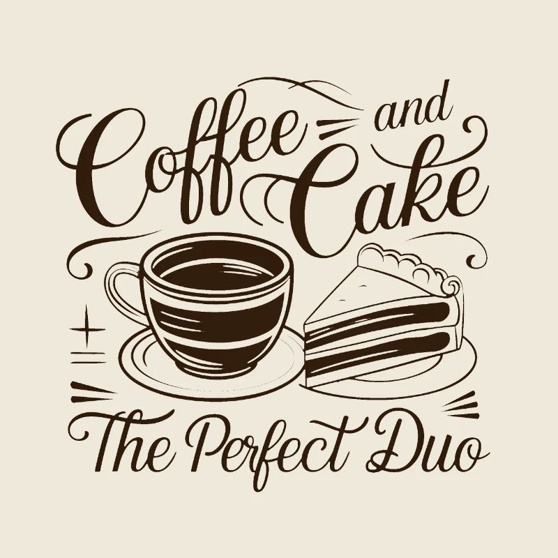 Café et gâteau – le duo parfait.