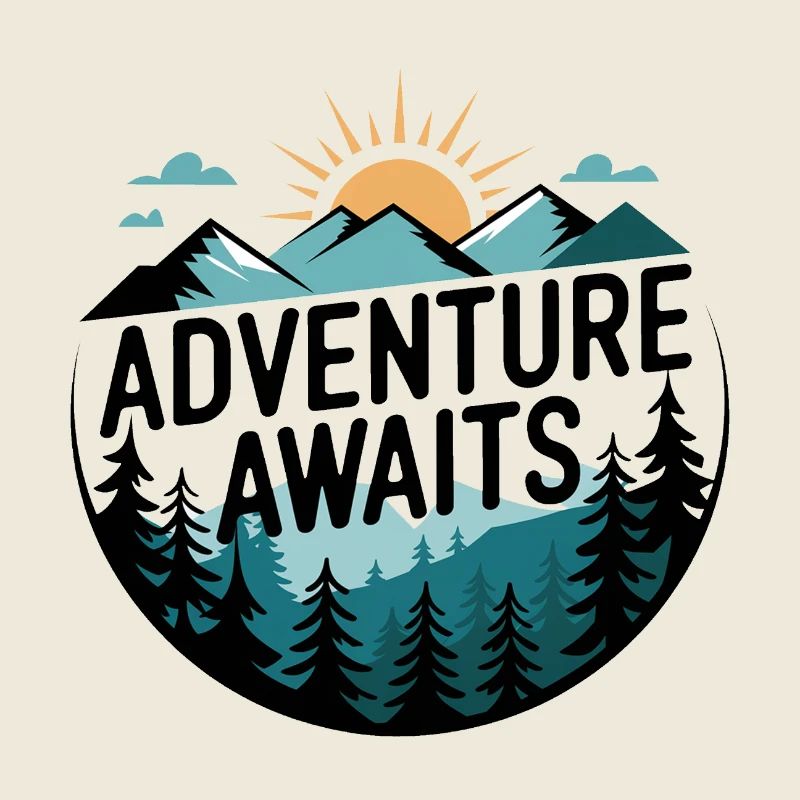 Adventure Awaits – Mountain Panorama