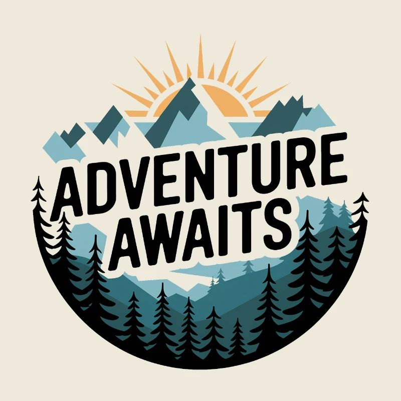 Adventure Awaits – Mountain Panorama