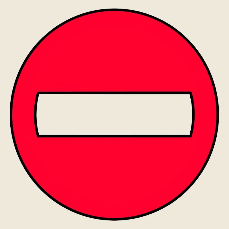 Icône Pas de Passage Rouge