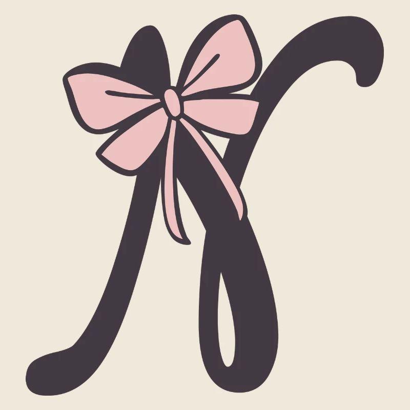 Ruban Lettre N Initiale