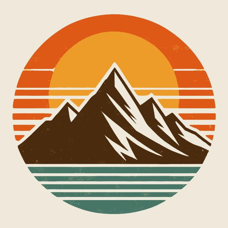 Mountains, nature, sunset