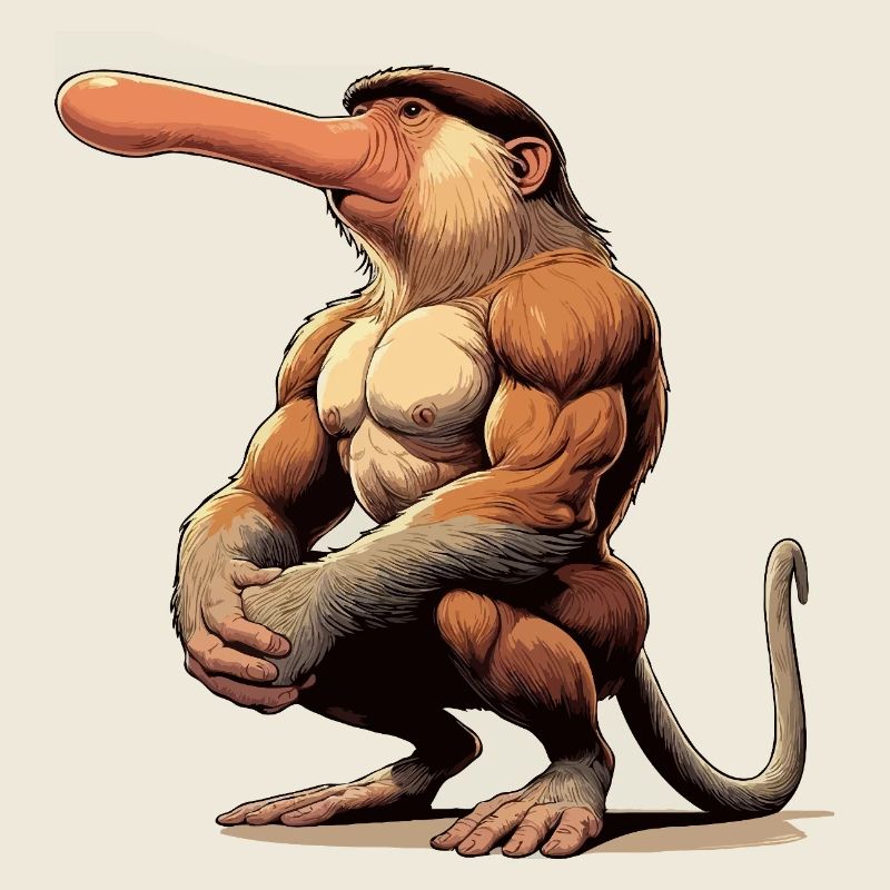 Proboscis monkey tough