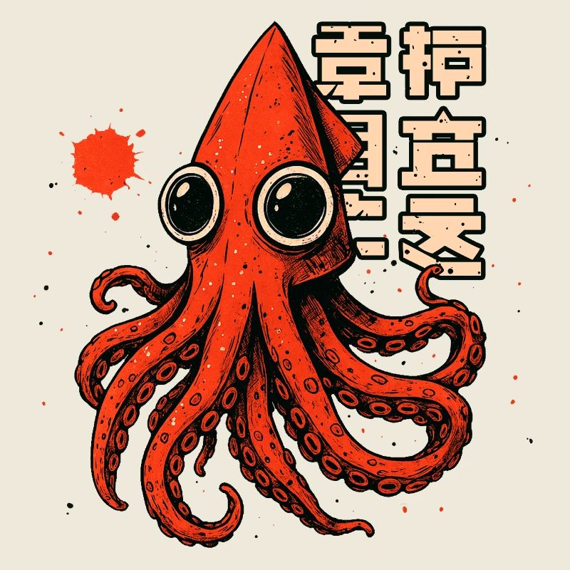 TSHIRT DE CALAMAR