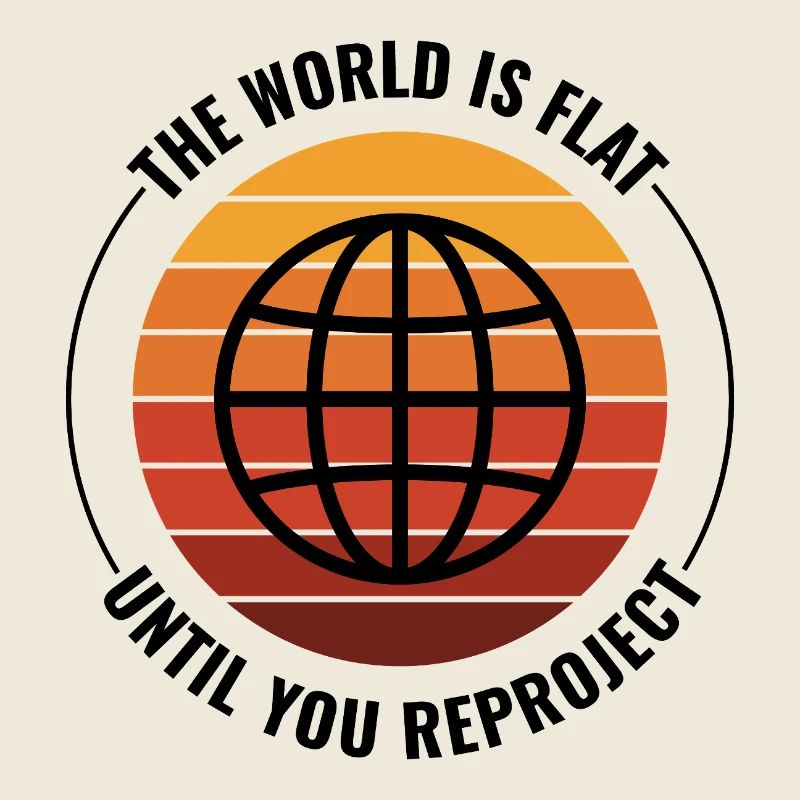 Globe Earth World Map Retro Sunset