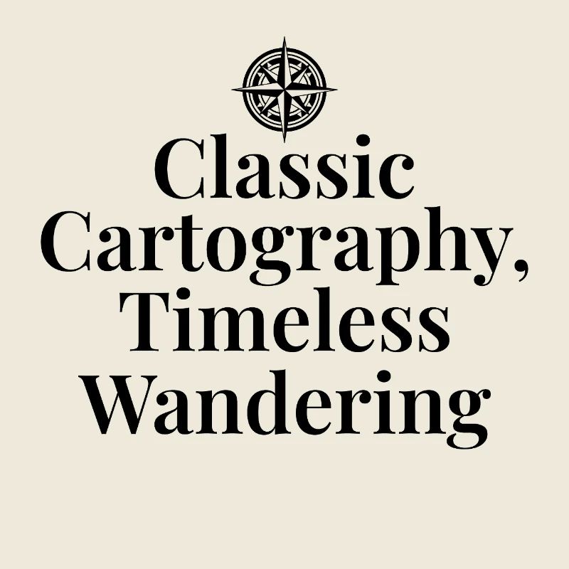 Classic Cartography Timeless Wandering Compass