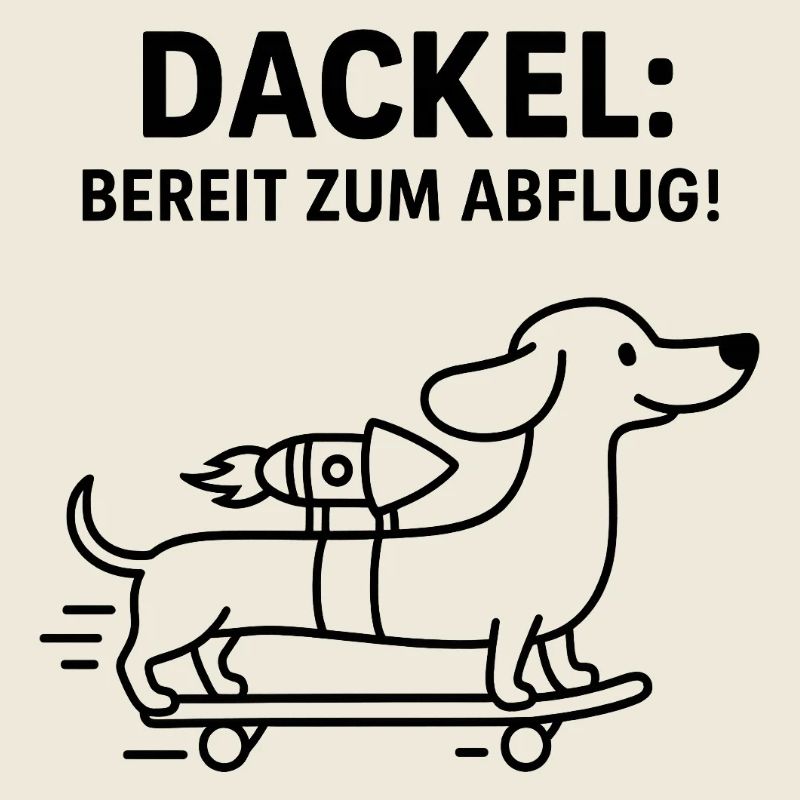 Teckel Teckel Planche à roulettes Rocket Line Art