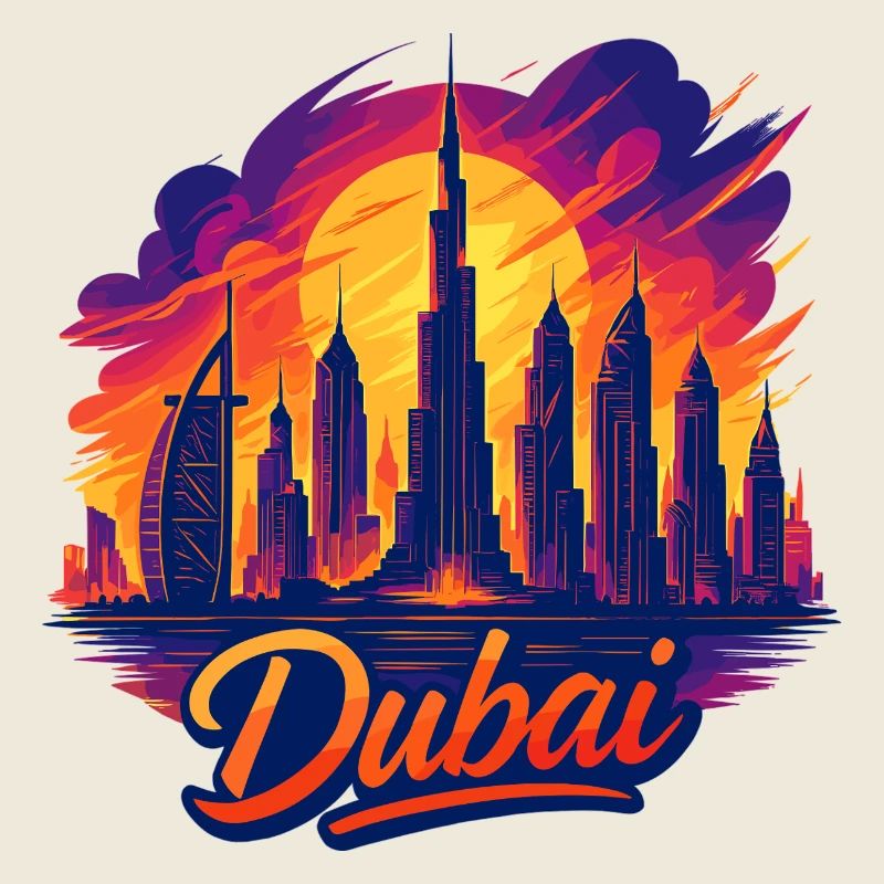 Dubai Gulf Tiger City Arab Emirates Gift