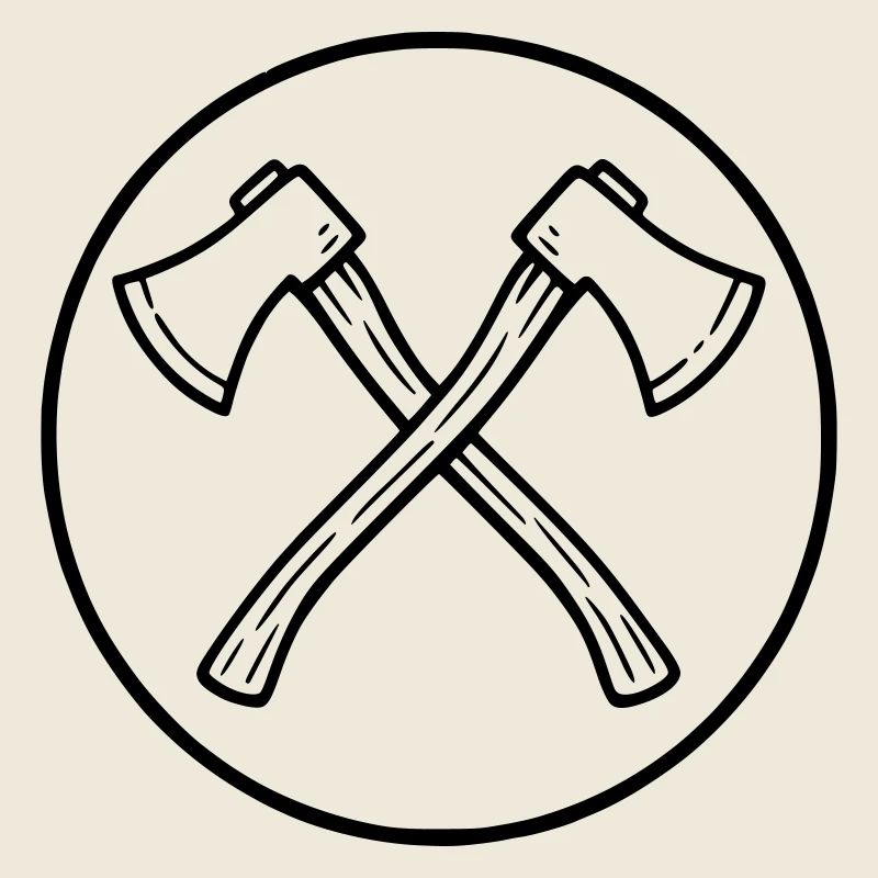 Haches croisées