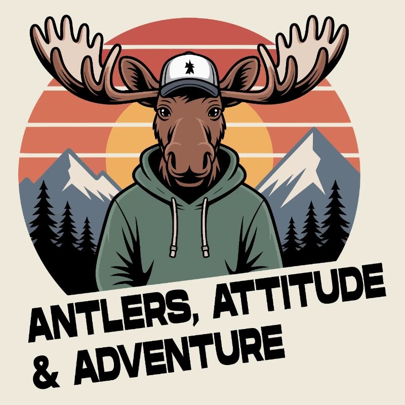 Antlers Attitude Adventure Moose