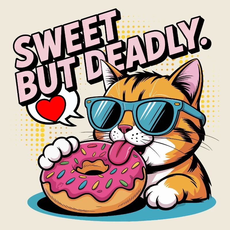 Conception de beignets pour chat doux mais mortel