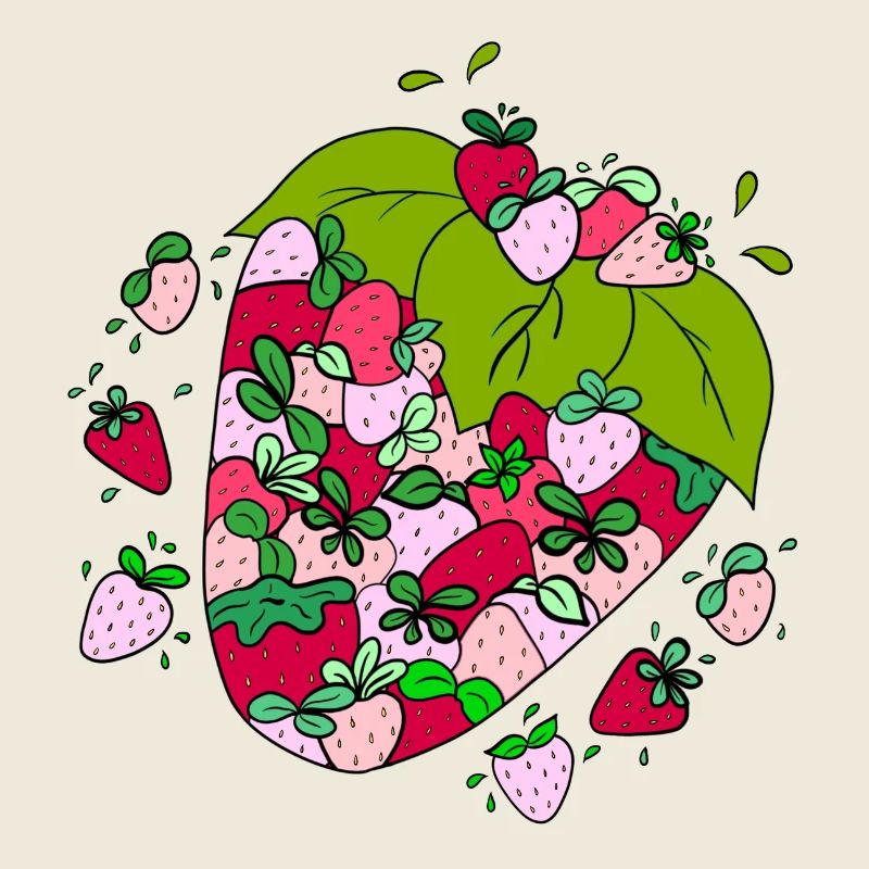 Fruchtige Erdbeeren