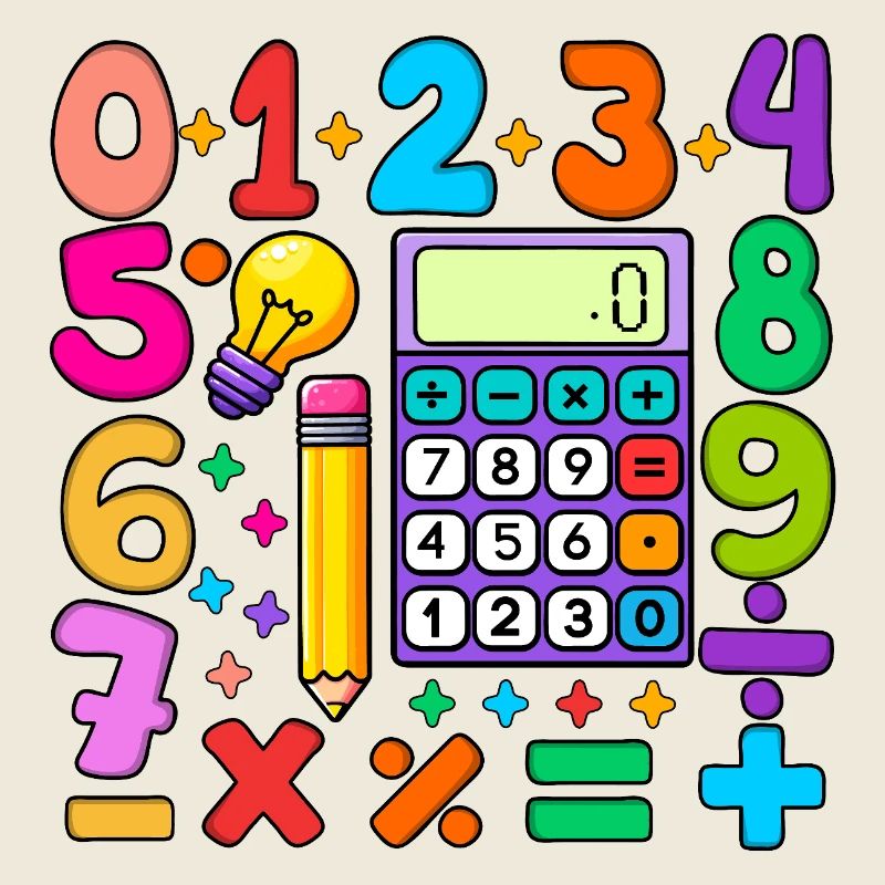 Number Day Maths Colourful Math Educational Design