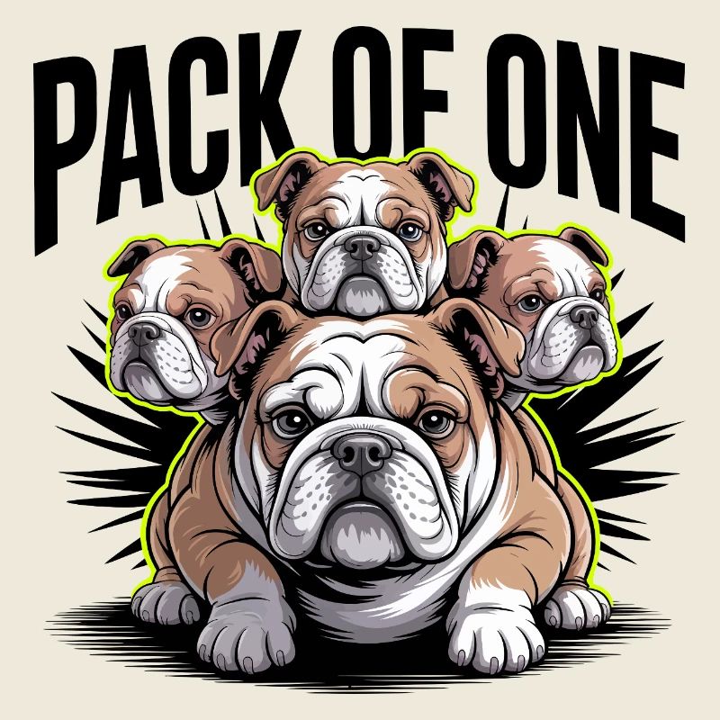 Meute d’un bouledogue