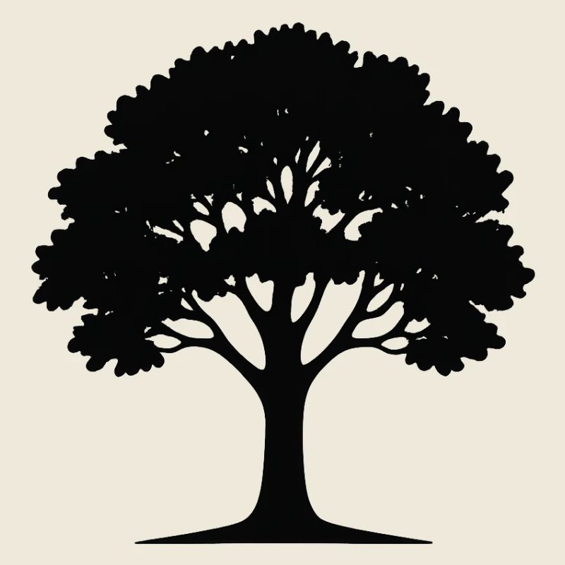Stilvolle Baum-Kunst Illustration